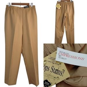 Separate Impressions by Koret Women's Size 16 Brown Casual/Dress Pants NWT